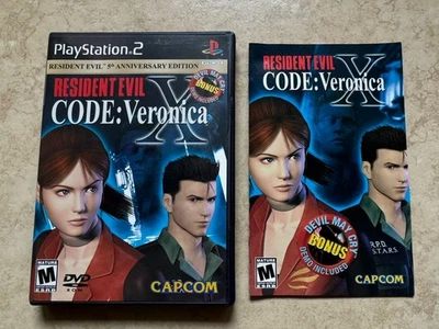 Resident Evil CODE Veronica X (PS2, 2002) CIB Complete Tested No Demo Nice!! - Image 1 of 4