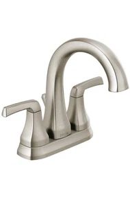 Delta 25770LF-SP Portwood 4" Mittelset 2-Griff Badezimmer Wasserhahn Nickel gebürstet - Bild 1 von 2