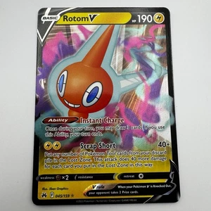 Pokemon TCG Rotom V 045/159 SWSH Crown Zenith Half Art Ultra Rare NM - Picture 1 of 10
