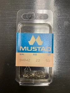 Mustad #94842 Trockenfliegenhaken Größe 22 50 Stück - Bild 1 von 1