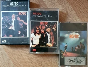 3 x AC/DC Albums HIGHWAY TO HELL LET THERE BE ROCK IF YOU WANT BLOOD YOU GOT IT - Picture 1 of 9
