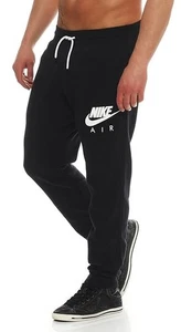 Pantaloni tuta Nike Air Jog AW77 Heritage pile fondo nero 727369 010 nuovi - Foto 1 di 14