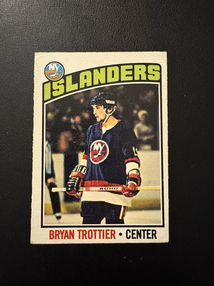 1976-77 O-Pee-Chee (OPC) - #115 RC Bryan Trottier HOF ROOKIE EX! - Image 1 of 3