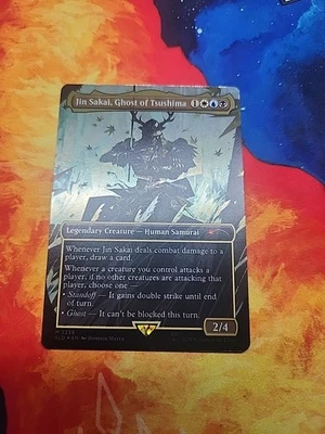 Jin Sakai, Ghost of Tsushima (Rainbow Foil) - Secret Lair Drop Series - NM - Image 1 of 2