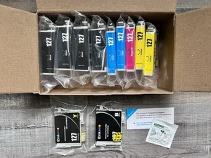 127 EZ-Ink Cartridge Replacement Epson Expires 9/25 11 Pc Black & Color - Picture 1 of 4