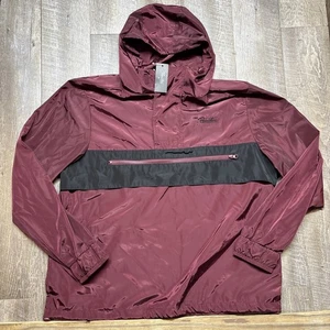 Chaqueta cortavientos Primitive Skateboarding Anorak con capucha para hombre XL granate negra - Imagen 1 de 8