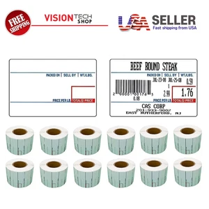CAS LST-8010 Druckwaage Etikett, 58 x 40 mm, UPC, "36 ROLLEN" pro Koffer - Bild 1 von 6