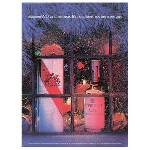 Seagram's V.O. Canadian Whisky Christmas Vintage Magazine Print Ad 1968 - Picture 1 of 1
