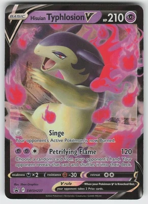 Hisuian Typhlosion V Promo SWSH: Sword & Shield Promo Cards SWSH237 Pokemon - Image 1 of 2