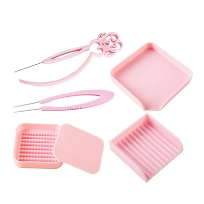 5Pcs 2.6mm Fuse Beads Tools Kit Needle Tweezer Storage Tray for Arts Crafts Iron - Bild 1 von 4