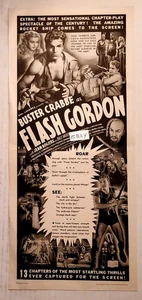 Original 1936 Flash Gordon Serial Herald Buster Crabbe - Bild 1 von 2