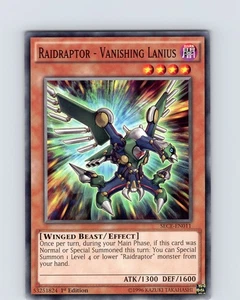 Yu-Gi-Oh TCG Raidraptor - Vanishing Lanius SECE-EN011 1st Edition Common Card NM - Picture 1 of 2