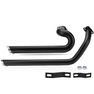 Shortshots Staggered Exhaust Pipe System For Honda Shadow VLX600 VT600 1998-2008 Foto 1 de 4