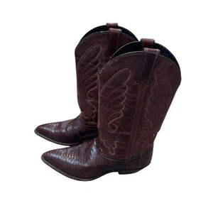 Code West all leather Western Cowboy Boots in brown 8 women’s USA - Picture 1 of 10