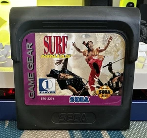 Sega Game Gear Surf Ninjas Authentic Tested & Working Official 1993 Cartridge - Bild 1 von 2