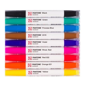Royal Pantone Dual Tip Markers - Primary, Set of 9 - Picture 1 of 5