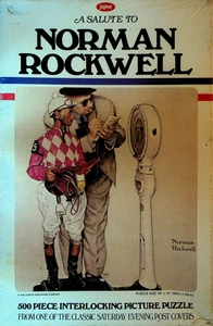 A Salute to Norman Rockwell Jaymar Sealed Puzzle Jockey Weighing In - Picture 1 of 1
