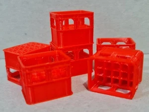Neu Rot 1:14 Maßstab 6 Pk Leer Bier Kisten RC Tamiya Lkw Diorama Schlepper - Bild 1 von 8