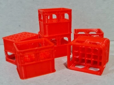 Neu Rot 1:14 Maßstab 6 Pk Leer Bier Kisten RC Tamiya Lkw Diorama Schlepper - Bild 1 von 4