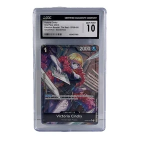 One Piece 2024 OP06-091 Victoria Cindry Full Art English CGC 10 POP 3 - Picture 1 of 2