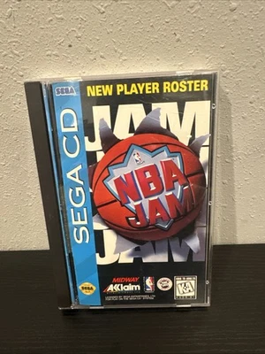 NBA Jam (Sega CD, 1994) Completo CIB Perfecto Estado Como Nuevo con Tarjeta Reg Foto 1 de 4
