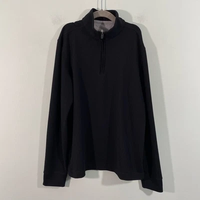 Johnnie-O Youth Black Quarter Zip Pullover Top Size 12  - Image 1 of 4