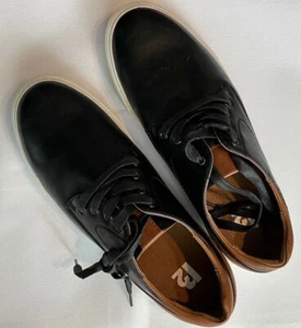 REED SCHNÜRER HERREN GRÖSSE 10,5 SCHWARZ BRAUN SCHUHE SAWYER MAN MADE MATERIAL NEU - Bild 1 von 3