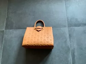 MCM Henkeltasche, Tote, Cognac, Echtes Leder, Staubbeutel und Rechnung, NEU - Bild 1 von 9
