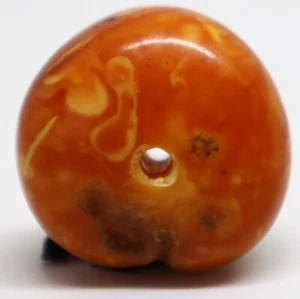 琥珀色 3.80 GR Real Natural Genuine Old Ancient Antique Moroccan Baltic Amber Bead - Picture 1 of 5