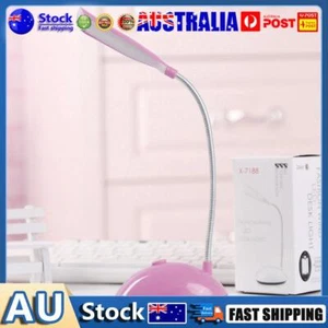 LED Table Light Battery Eye Protection Reading Household Book Lamp (Pink) Au - Picture 1 of 8