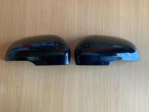 GLANZ SCHWARZE FLÜGELSPIEGELABDECKUNGEN PASSEND FÜR JAGUAR X351 XF XE 2010-24 LUXUS XKR XJ XE - Bild 1 von 6