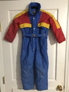 Sears BEST BOYS SKI SNOW MOBILE SUIT SIZE 5/6 vintage Puffer - Picture 1 of 8