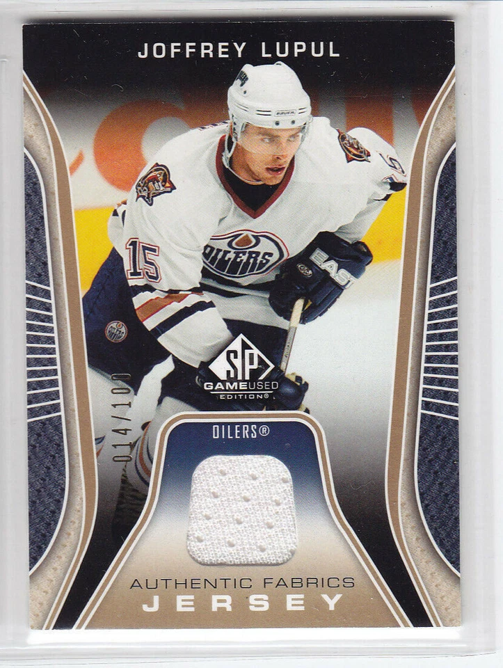 2006-07 UD SP GAME USED JOFFREY LUPUL JERSEY /100 PARALLEL Authentic Fabric Duck - Image 1 of 1