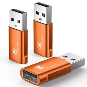 USB Data Blocker, (3-Pack) USB-A Defender Only for Quick Charge, Protect Against - Picture 1 of 5