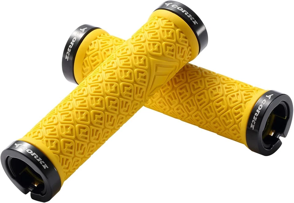 Punhos de mountain bike, trava dupla em alças de guidão de bicicleta para MTB, downhill - Imagem 1 de 4