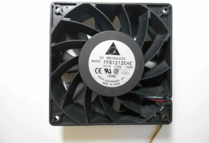 VENTOLA DELTA 12X12X38cm EFB1212EHE Potente 190cfm cuscinetto 12V 3PIN 120X120 - Foto 1 di 1