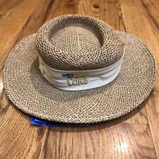 Vintage Greg Norman Diet Coke Shark Design Straw Sun Hat New With Tags