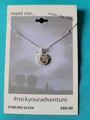 COLLAR ROCK YOUR ADVENTURE KOHLS 18" PLATA ESTERLINA 925 ENCANTO ESTRELLA NUEVO $60 Foto 1 de 4