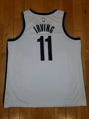 Nike KYRIE IRVING White BROOKLYN NETS #11 Mens NBA Team Swingman JERSEY 52 XL - Image 1 of 4