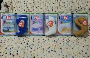 Ty Teenie Beanie Babies McDonalds 1999 JUEGO de trío Cacahuete Humphrey y Chilly - Imagen 1 de 8