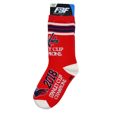 Washington Capitals 2018 Stanley Cup Champions YOUTH KIDS Socks(Ages 4-8) Cover