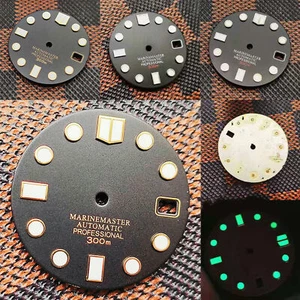 Reloj 28,5 mm textura mate esfera C3 verde luminoso para movimiento de reloj SKX007 NH35 - Imagen 1 de 12