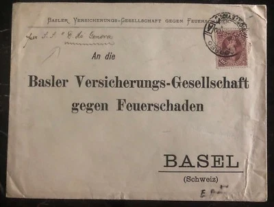 1900 Монтевидео Уругвай Коммерческая обложка в Базель Швейцария SS D De Genova - Изображение 1 из 2