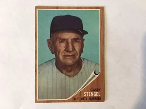 ⚾️⚾️1962 Casey Stengel Topps baseball Card #29 ... New York Mets Manager .. ⚾️ - Picture 1 of 10
