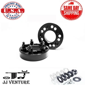 2PC WHEEL SPACERS ADAPTERS 5X4.5(114.3MM) & 5X4.75(120MM) TO 5X4.50 1.25" BLACK - Picture 1 of 4