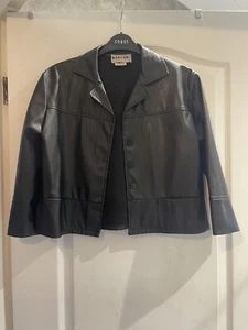 Vintage 90’s Morgan Jacket Faux Leather 12 - Picture 1 of 15