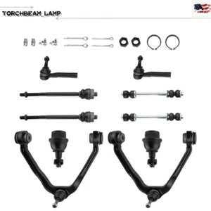 For Silverado Sierra 1500 10pc Front Upper Control Arm Lower Ball Joint Tie rod - Picture 1 of 10