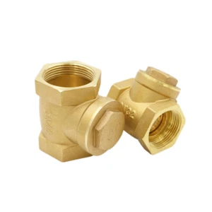 Non-Return Valves : Brass Swing-Check Valves : Sizes 1/2" To 2" BSP - Picture 1 of 2