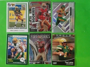 6 card lot Trey Lance RC Prizm & Optic inserts + chronicles draft + more - Picture 1 of 15