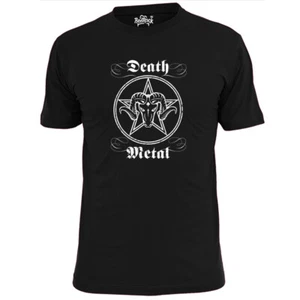 Mens Death Metal Goat Circle T Shirt Metallica Megadeth Maiden - Picture 1 of 2